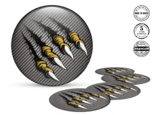 Wheel Stickers Style Racing Silicone Badges